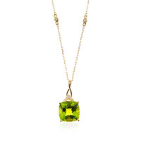 Collana in oro con Peridoto Dashihe  (CIRARI)