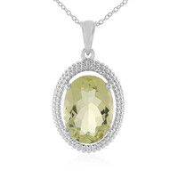 Collana in argento con Quarzo Limone