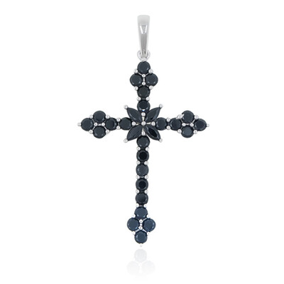 Ciondolo in argento con Spinello Nero