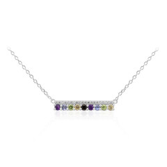 Collana in argento con Peridoto della Birmania