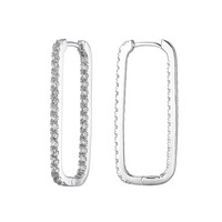 Orecchini in argento con Topazio Bianco