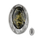 Ciondolo in argento con Ambra Baltica Verde (dagen)