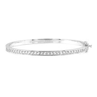 Bracciale in argento con Topazio Bianco
