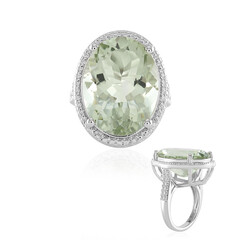 Anello in argento con Ametista Verde