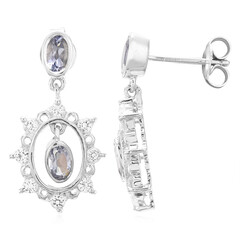 Orecchini in argento con Iolite del Madagascar