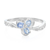 Anello in argento con Zaffiro Fancy