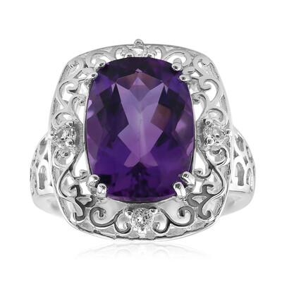 Anello in argento con Ametista del Marocco