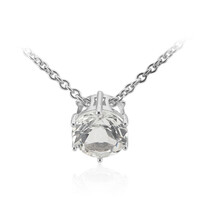 Collana in argento con Topazio Bianco
