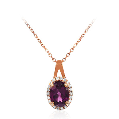 Collana in oro con Rodolite