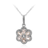 Collana in argento con Morganite