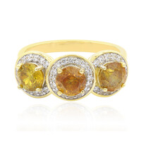 Anello in oro con Sfalerite