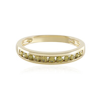 Anello in oro con Diamante Giallo I1
