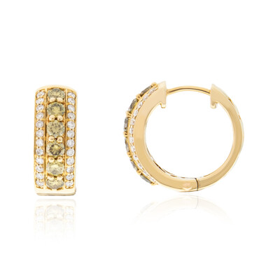 Orecchini in oro con Diamante Giallo SI2 (CIRARI)