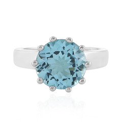 Anello in argento con Topazio Blu Cielo