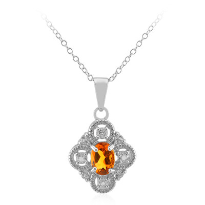 Collana in argento con Citrino Madeira