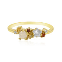 Anello in argento con Topazio Bianco