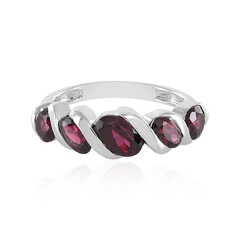 Anello in argento con Rodolite Lampone