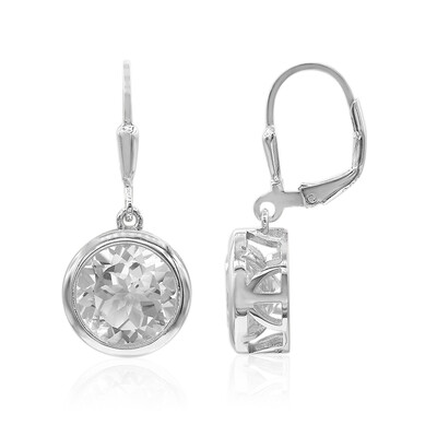 Orecchini in argento con Topazio Bianco (MONOSONO COLLECTION)