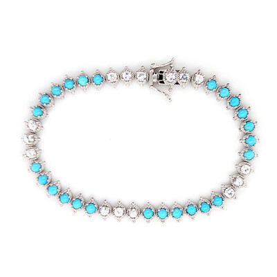 Bracciale in argento con Turchese Sleeping Beauty (Dallas Prince Designs)
