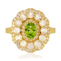 Anello in argento con Peridoto Arizona