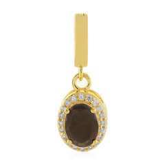 Ciondolo in argento con Zaffiro Cioccolato