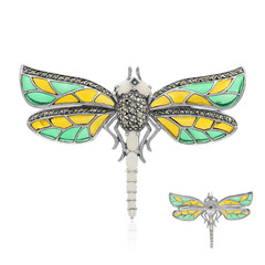 Spilla in argento con Opale Bianco