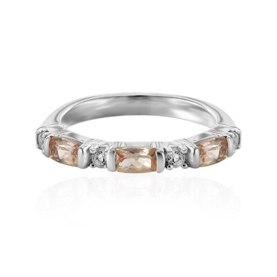 Anello in argento con Topazio Imperiale Ouro Preto
