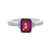 Anello in argento con Topazio Mistico Porpora