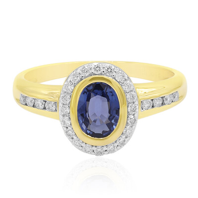 Anello in oro con Zaffiro Ceylon (Annette)