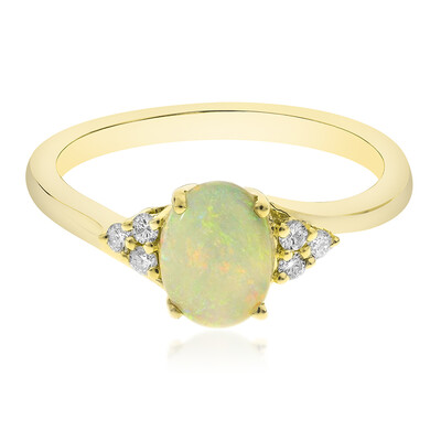 Anello in oro con Opale di Welo AAA