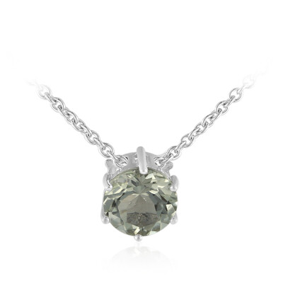 Collana in argento con Ametista Verde