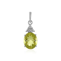 Ciondolo in argento con Quarzo Limone