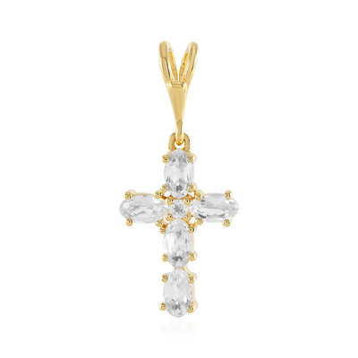 Ciondolo in argento con Topazio Bianco