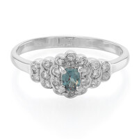Anello in argento con Granato Cangiante del Madagascar