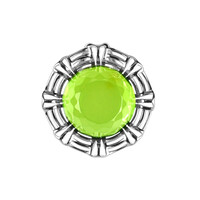 Ciondolo in argento con Ambra Verde Colombiana