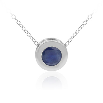 Collana in argento con Zaffiro Blu