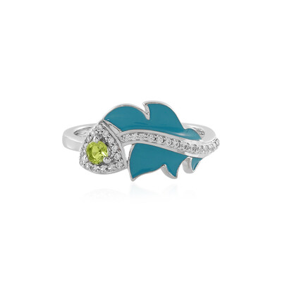 Anello in argento con Peridoto