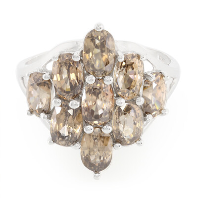 Anello in argento con Zircone Cannella