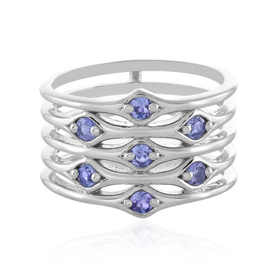 Anello in argento con Tanzanite