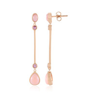 Orecchini in argento con Opale Rosa di Machu Picchu (KM by Juwelo)