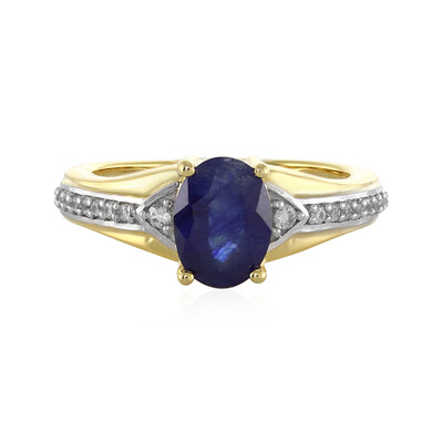 Anello in argento con Zaffiro Blu del Madagascar