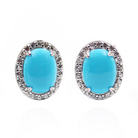 Orecchini in argento con Turchese Sleeping Beauty (Faszination Türkis)