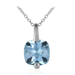 Collana in argento con Topazio Blu Cielo