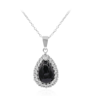 Collana in argento con Onice Nero