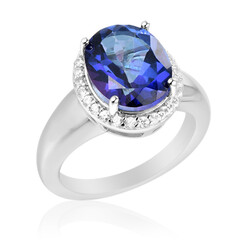 Anello in argento con Topazio Blu Royal