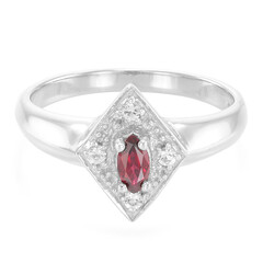 Anello in argento con Rubino Malawi