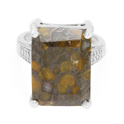 Anello in argento con Quarzo Dinosauro