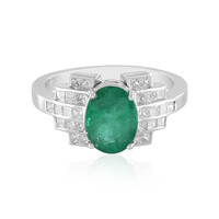 Anello in oro con Smeraldo Zambia