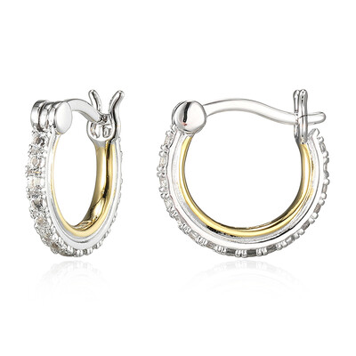 Orecchini in argento con Topazio Bianco