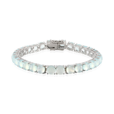 Bracciale in argento con Calcedonio Acqua